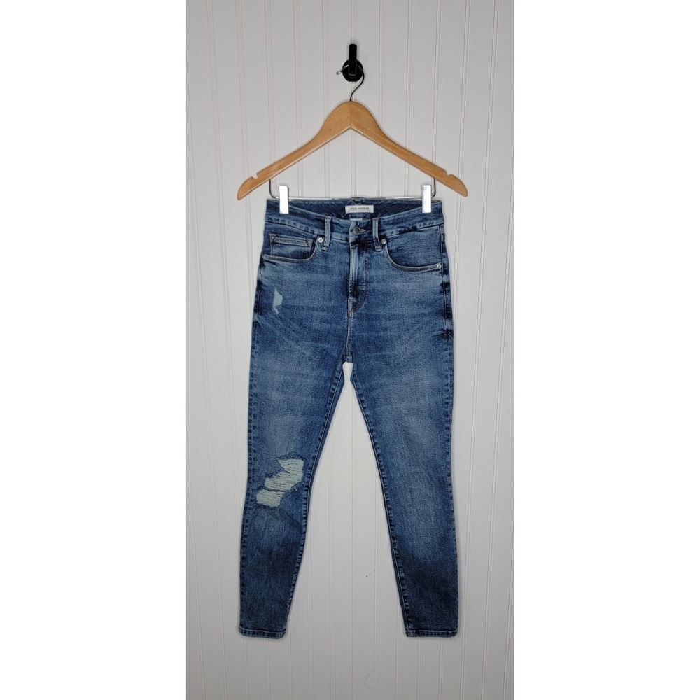 Good American Good Legs Ankle Jeans Women's Size 2/26 Distressed Denim